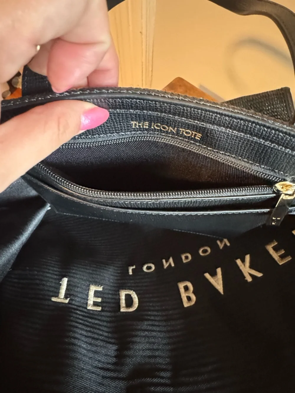 Ted Baker London Black Large Tote Bag